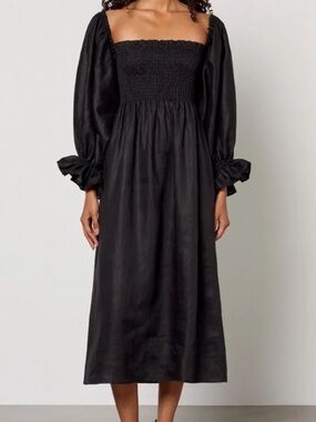 Sleeper Atlanta 100% Linen Midi Dress